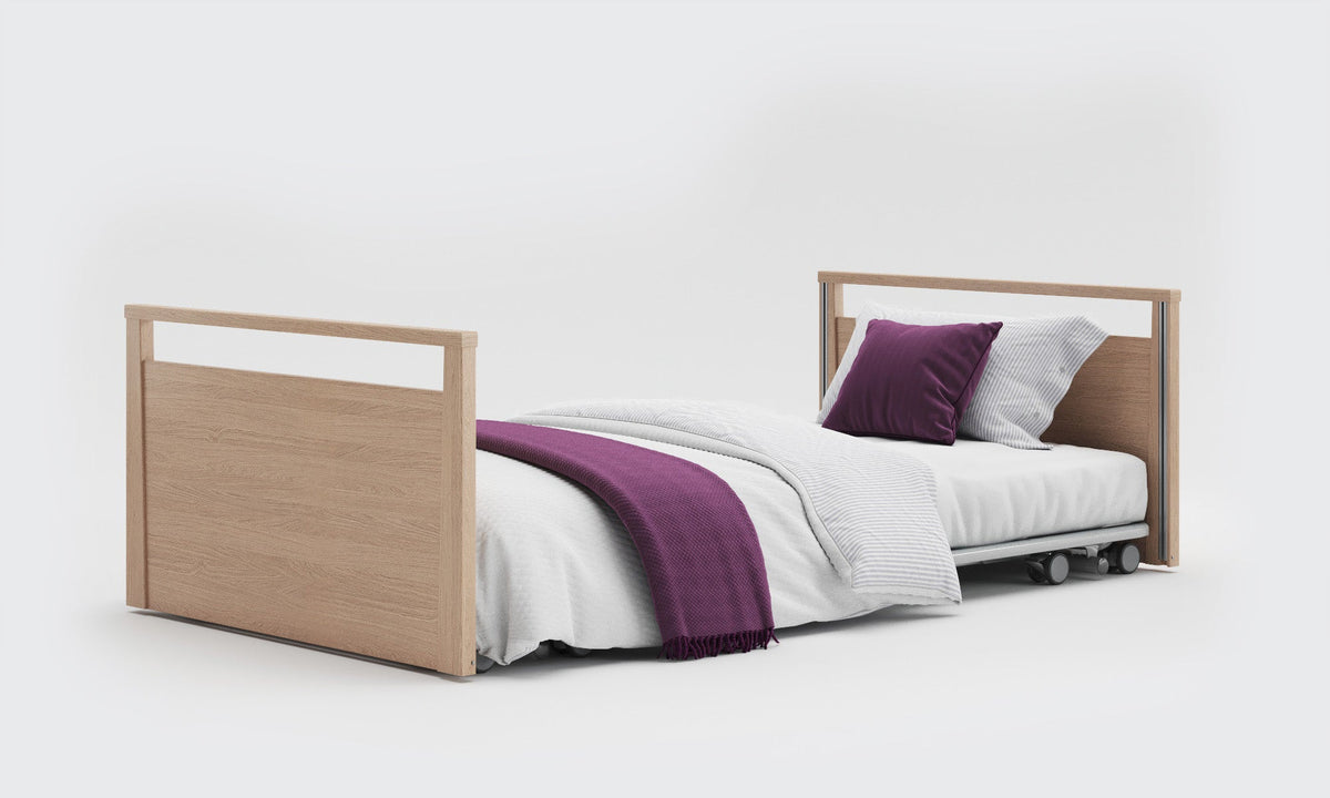Opera Beds Solo SafeSide Electric Profiling Floor Bed - Ultra-Low Nursing Care Bed - Detail View 4