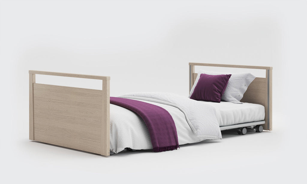 Opera Beds Solo SafeSide Electric Profiling Floor Bed - Ultra-Low Nursing Care Bed - Detail View 19