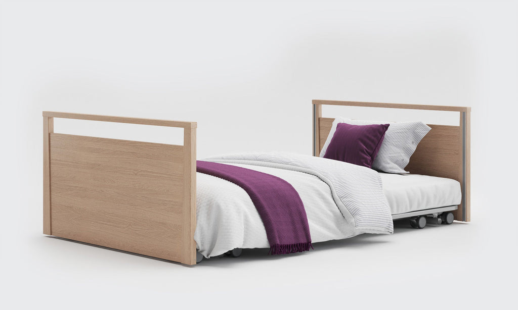 Opera Beds Solo SafeSide Electric Profiling Floor Bed - Ultra-Low Nursing Care Bed - Detail View 13