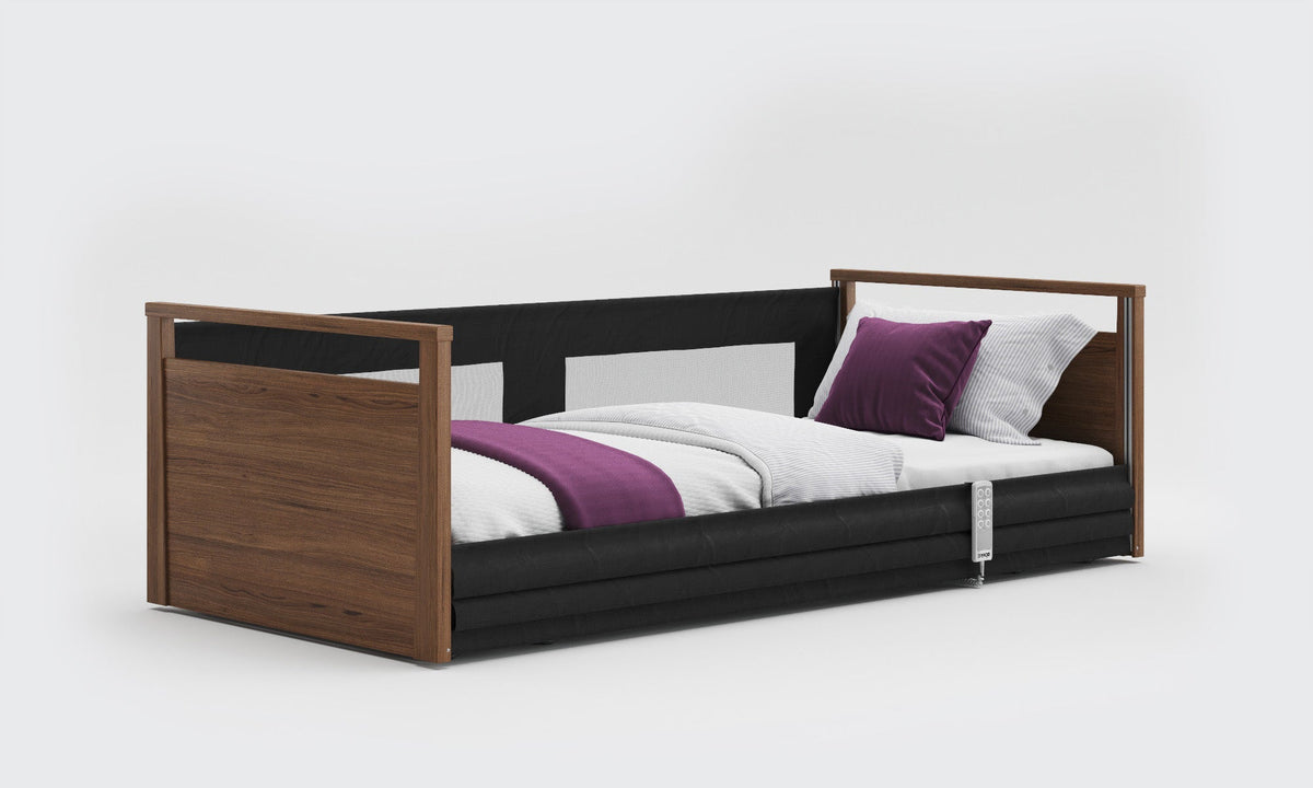 Opera Beds Solo SafeSide Electric Profiling Floor Bed - Ultra-Low Nursing Care Bed - Detail View 6