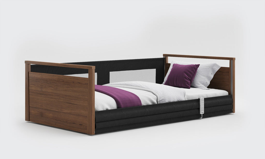 Opera Beds Solo SafeSide Electric Profiling Floor Bed - Ultra-Low Nursing Care Bed - Detail View 10
