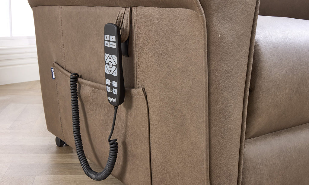 Opera Beds Flynn Electric Riser Recliner Chair - Waterfall Back Tilt-in-Space Lift Chair - Detail View 7