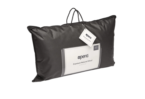 Opera Beds 100% Natural Wool Pillow - Supportive Moisture-Wicking Bed Pillow - Detail View 2